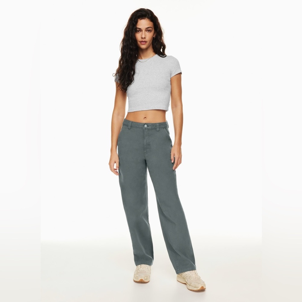 Aritzia TNA The Greenwich Denim Pants Sz 14 Gray